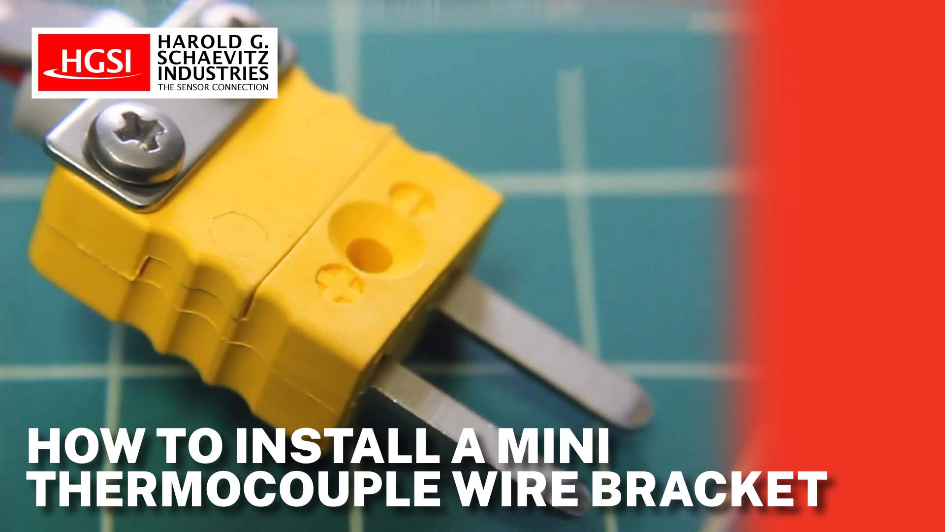 How to Install a Mini Thermocouple Connector Wire Clamp Bracket