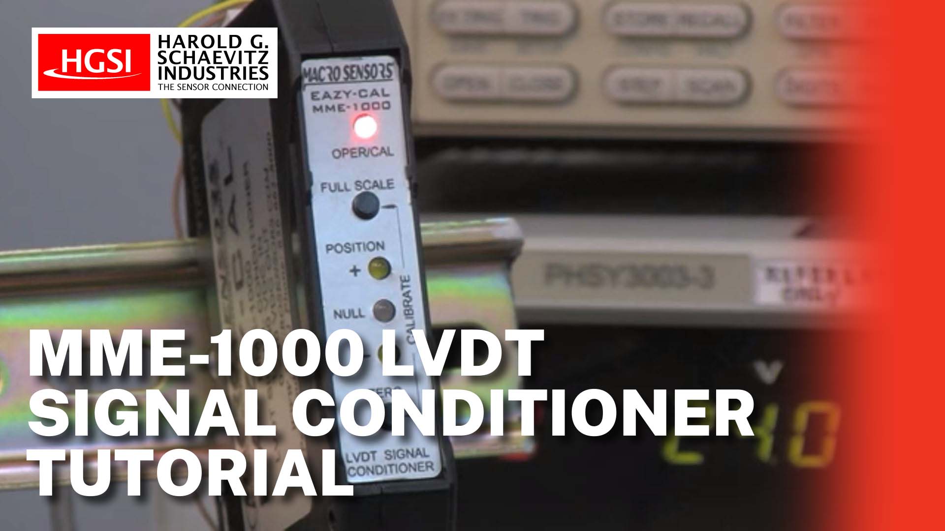 MME-1000 LVDT Signal Conditioner Tutorial 