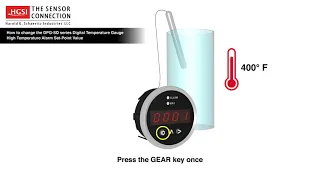 How to change the DPG-SD series gauge High Temperature Alarm Set-Point value Thumbnail