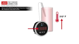How to use the DPG-SD series gauge Max Temperature Value Hold function Thumbnail