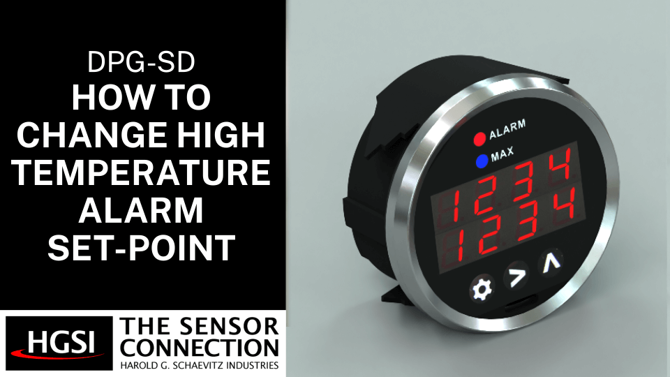 How to change the DPG-SD series gauge High Temperature Alarm Set-Point value Thumbnail