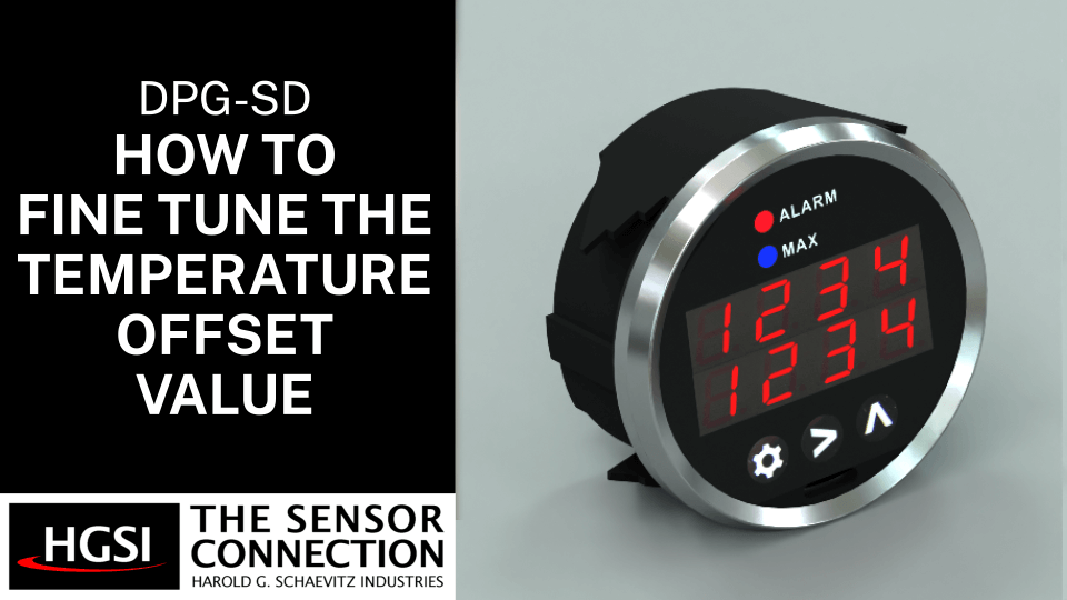 How to Fine Tune the DPG-SD series gauge Temperature Offset value Thumbnail