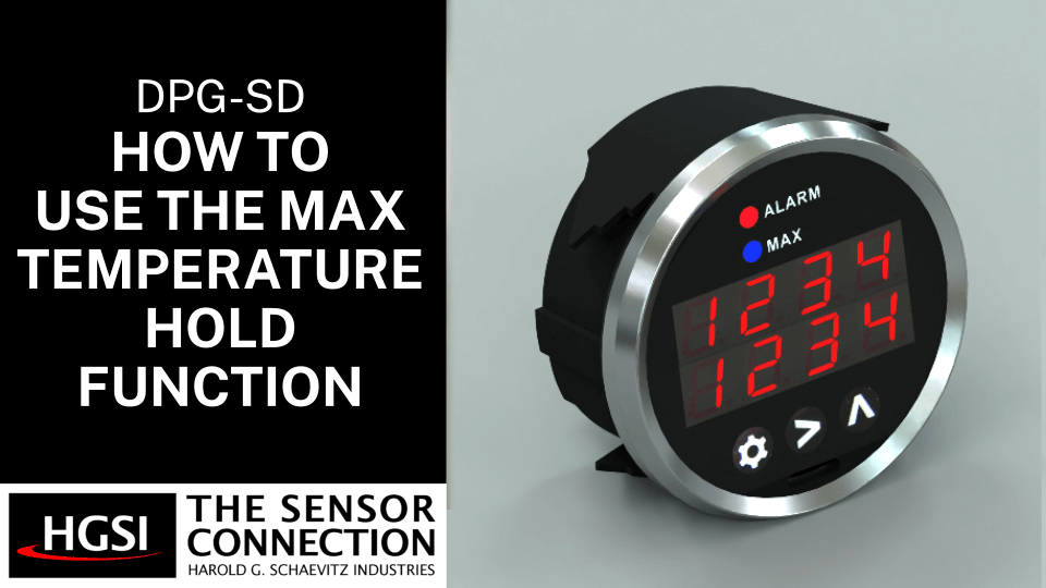 DPG-SD Single Channel Round Digital Gauge - Type K Thermocouple