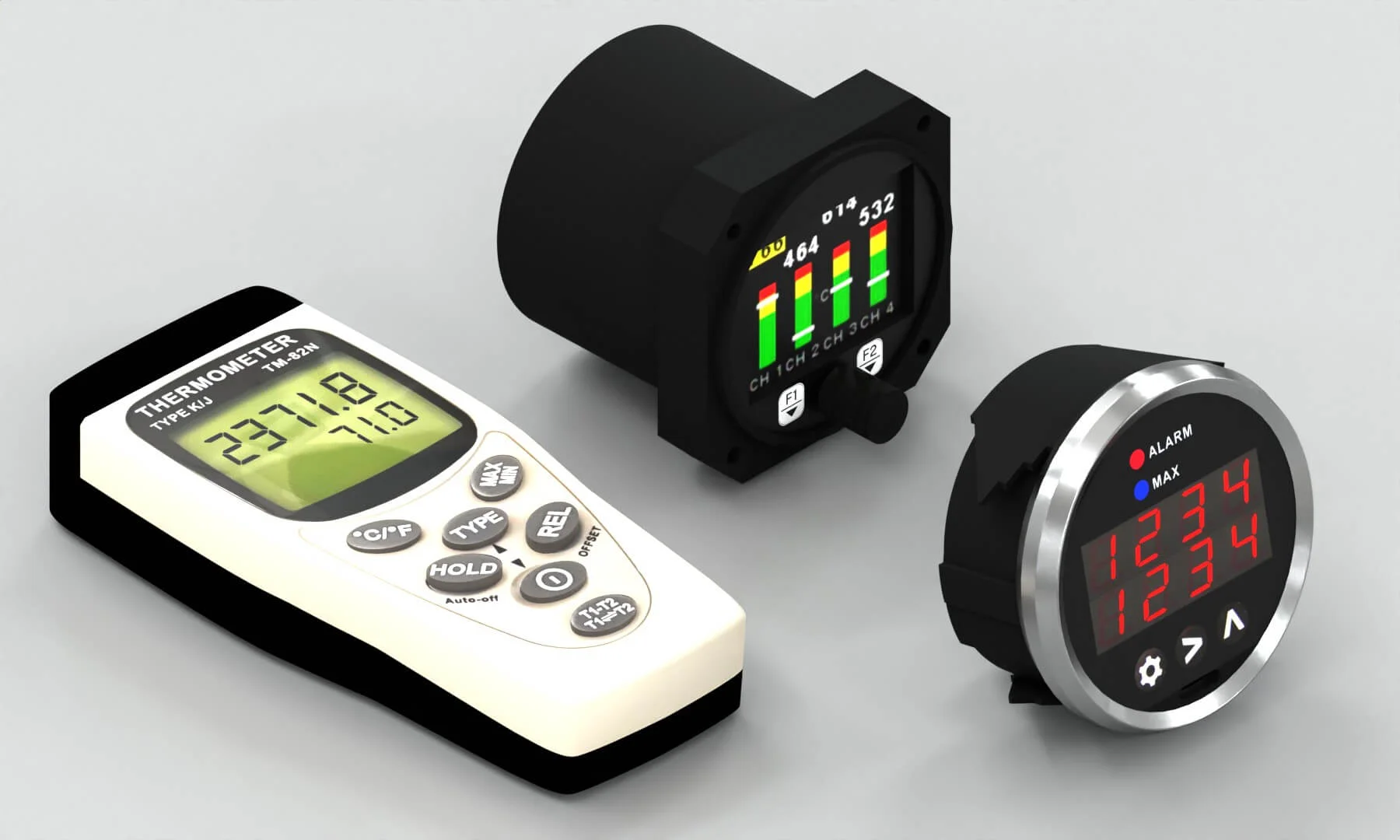 Multi Channel Thermocouple Displays