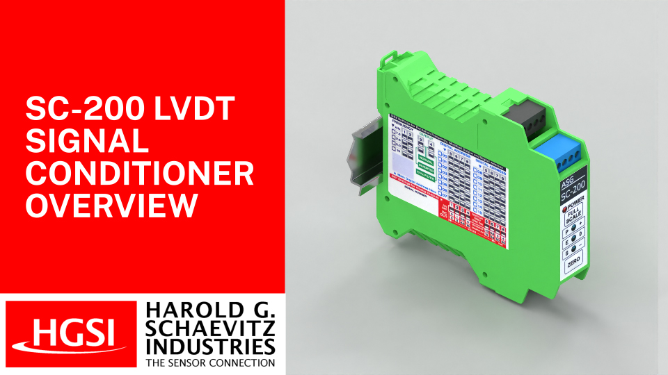 SC-200 LVDT Signal Conditioner Product Overview