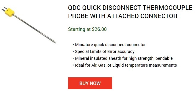 Quick Disconnect Thermocouple