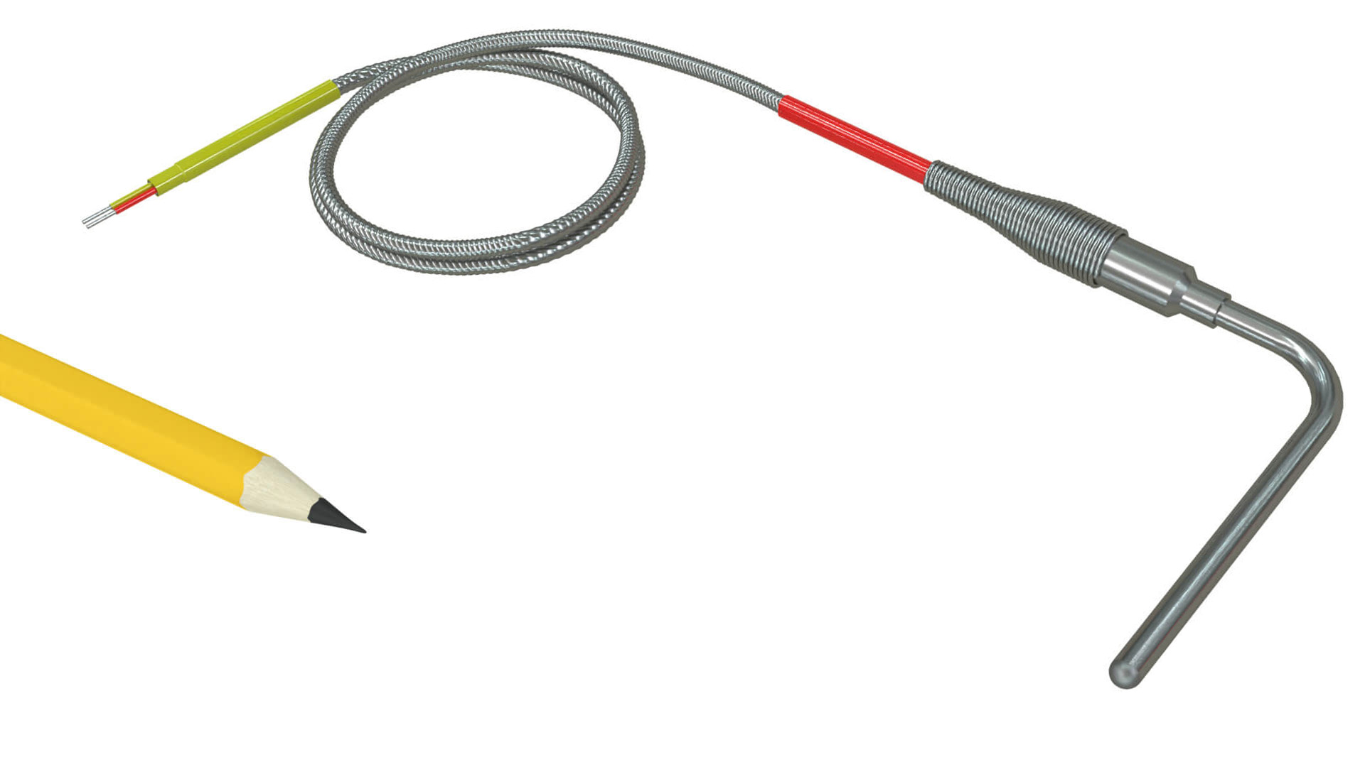TTJ9 Transition Joint Thermocouple Probe 90 degree Sheath Enclosed Junction