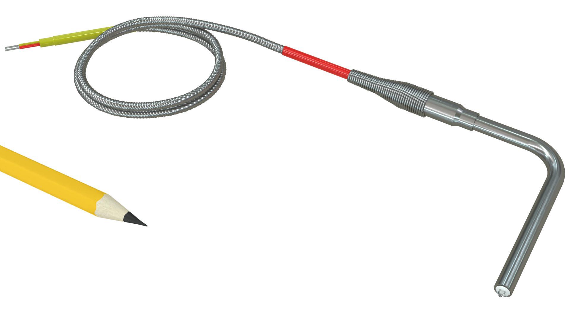 Large Display High Temperature k-Type Thermocouple Thermometer with 3  Stainless Steel Insertion Probe