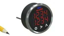 DPG-XR Dual Channel Round Digital Gauge
